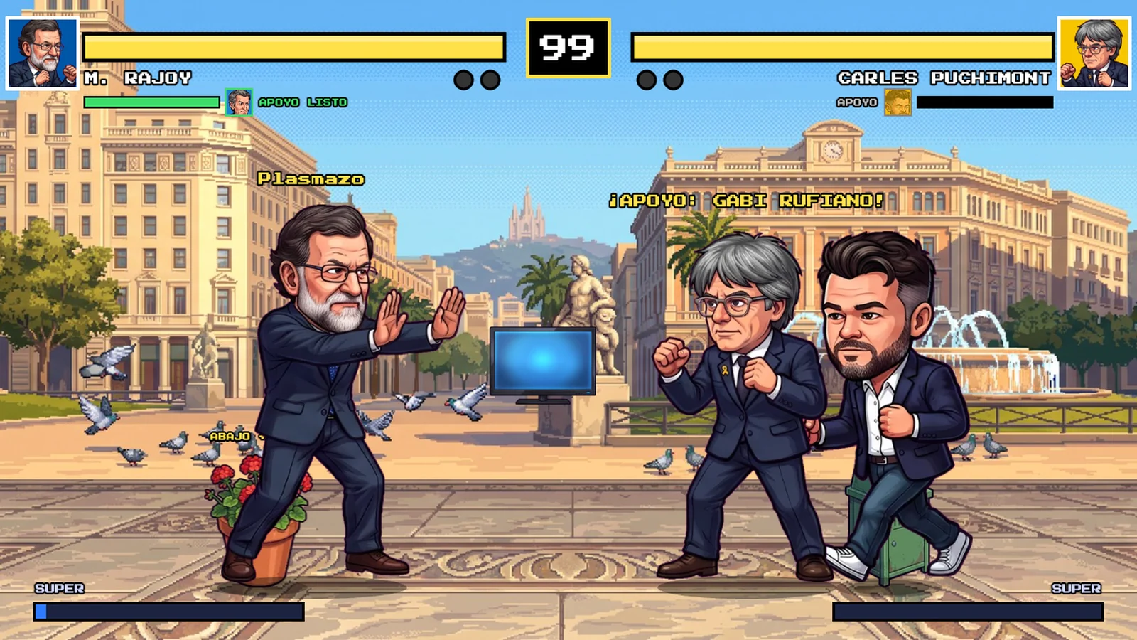 Un aliado entra a apoyar en mitad del combate