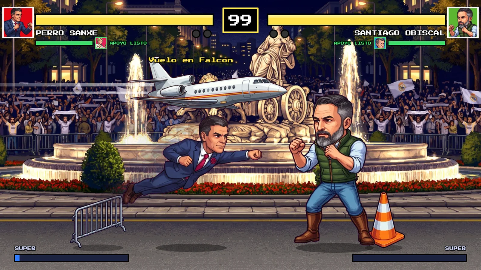 El especial Vuelo en Falcon, con el avión cruzando el cielo