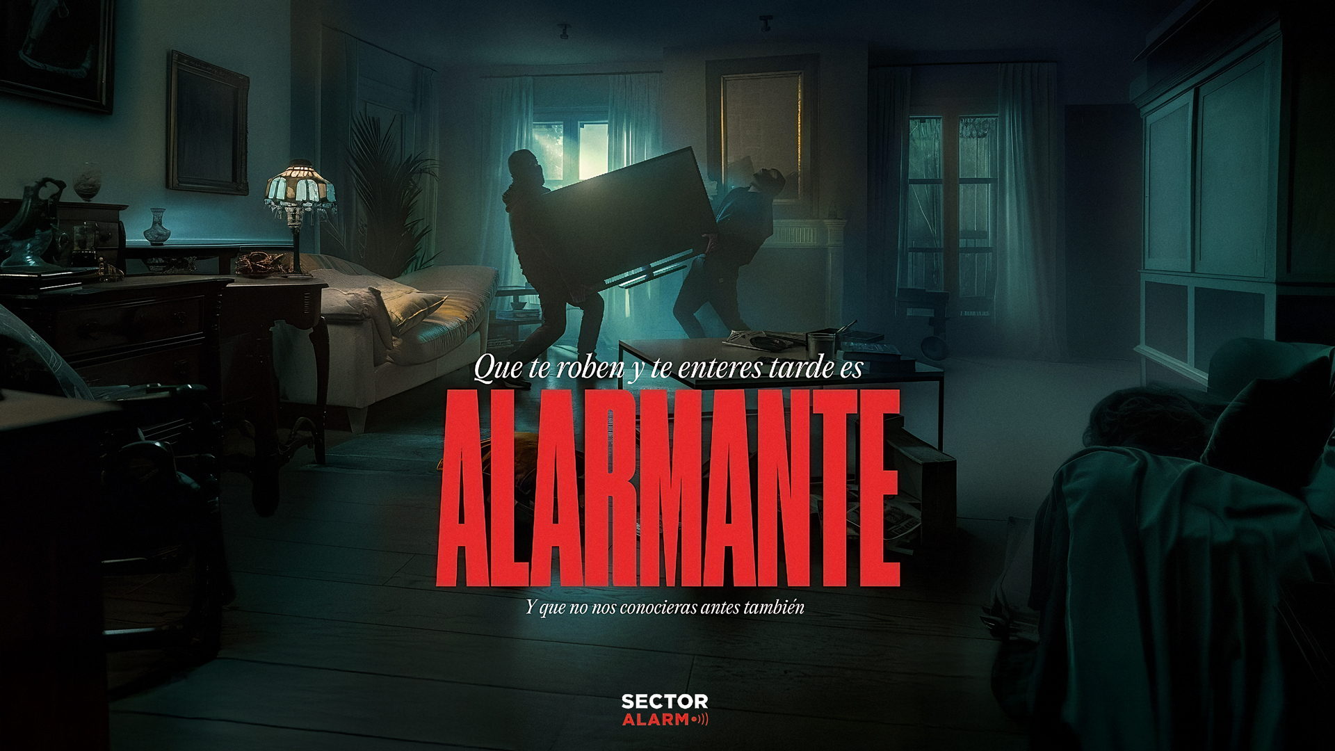 Campaña Alarmante — Sector Alarm. Dirección de Arte: Gastón Bruno.