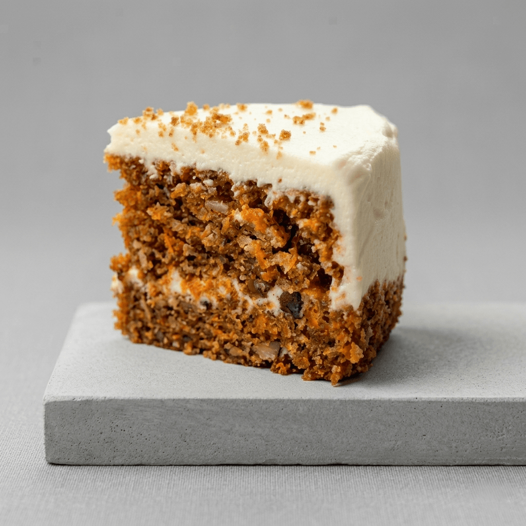 Fotografía tarta zanahoria carrot cake IA