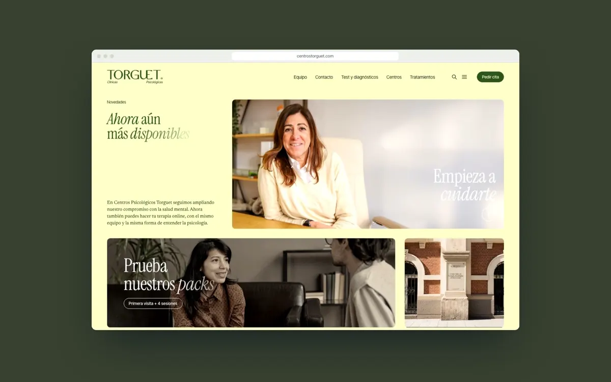 Centros Torguet: Diseño web UX/UI