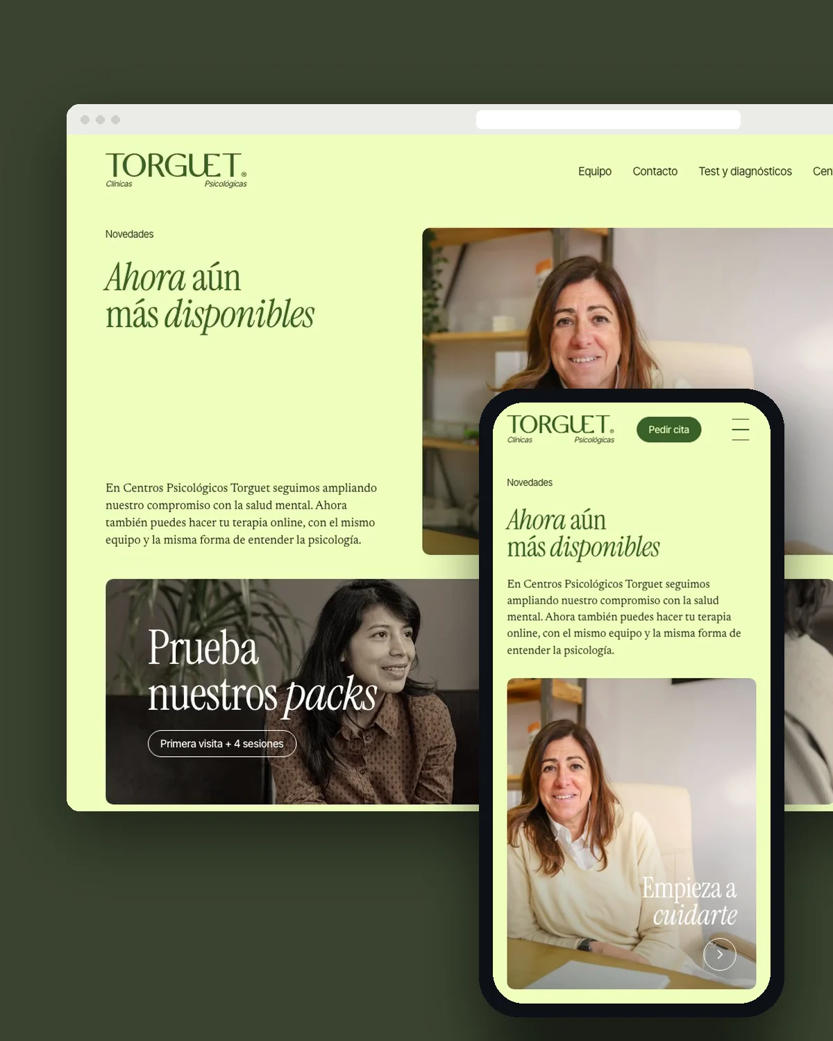 Centros Torguet: Diseño web UX/UI