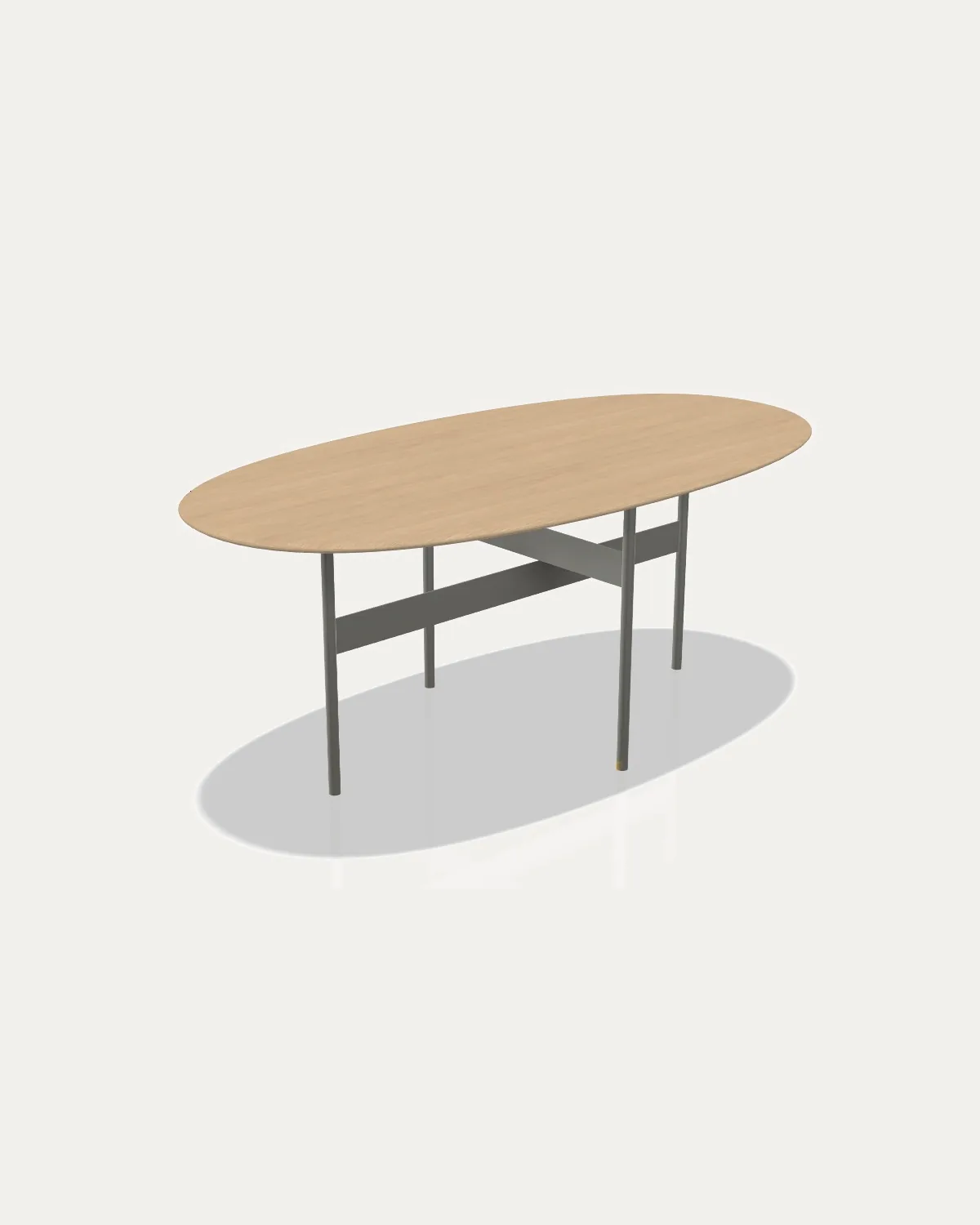 Render 3D de la mesa Tala proporcionado por Lavila