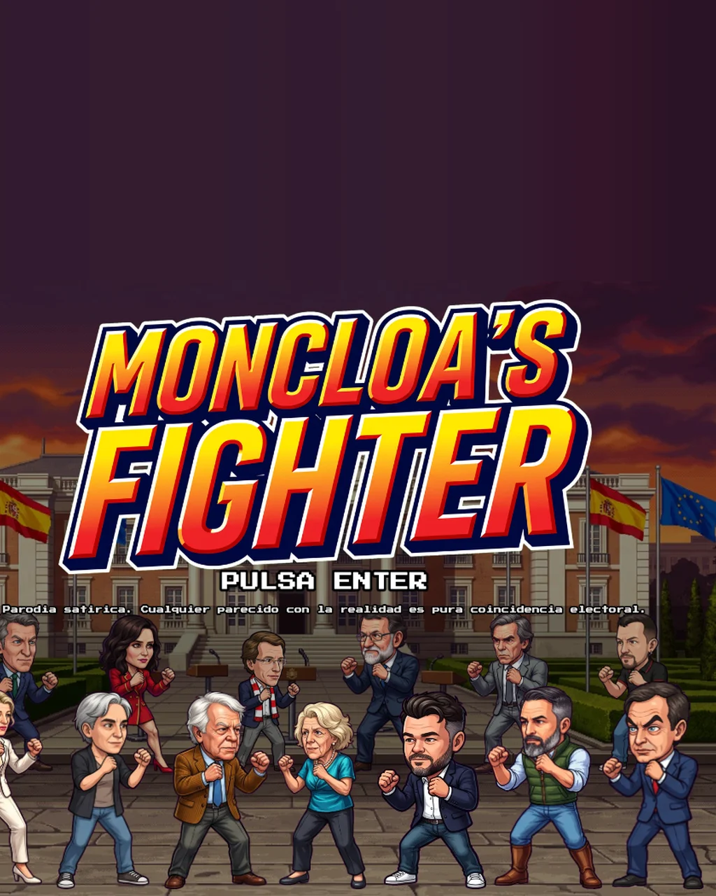 Moncloa’s Fighter: Videojuego de sátira política