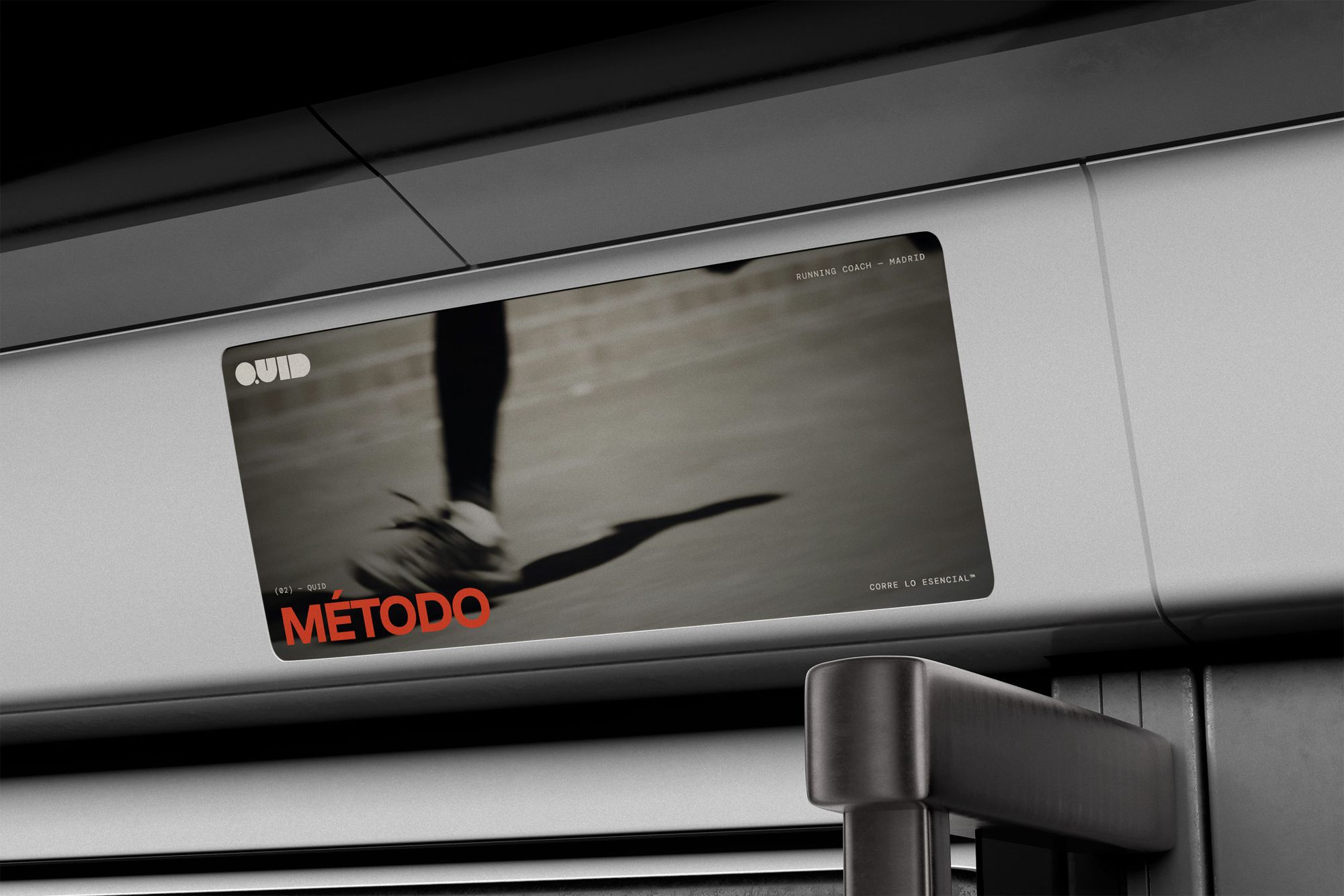 Cartel en el metro con la palabra Método