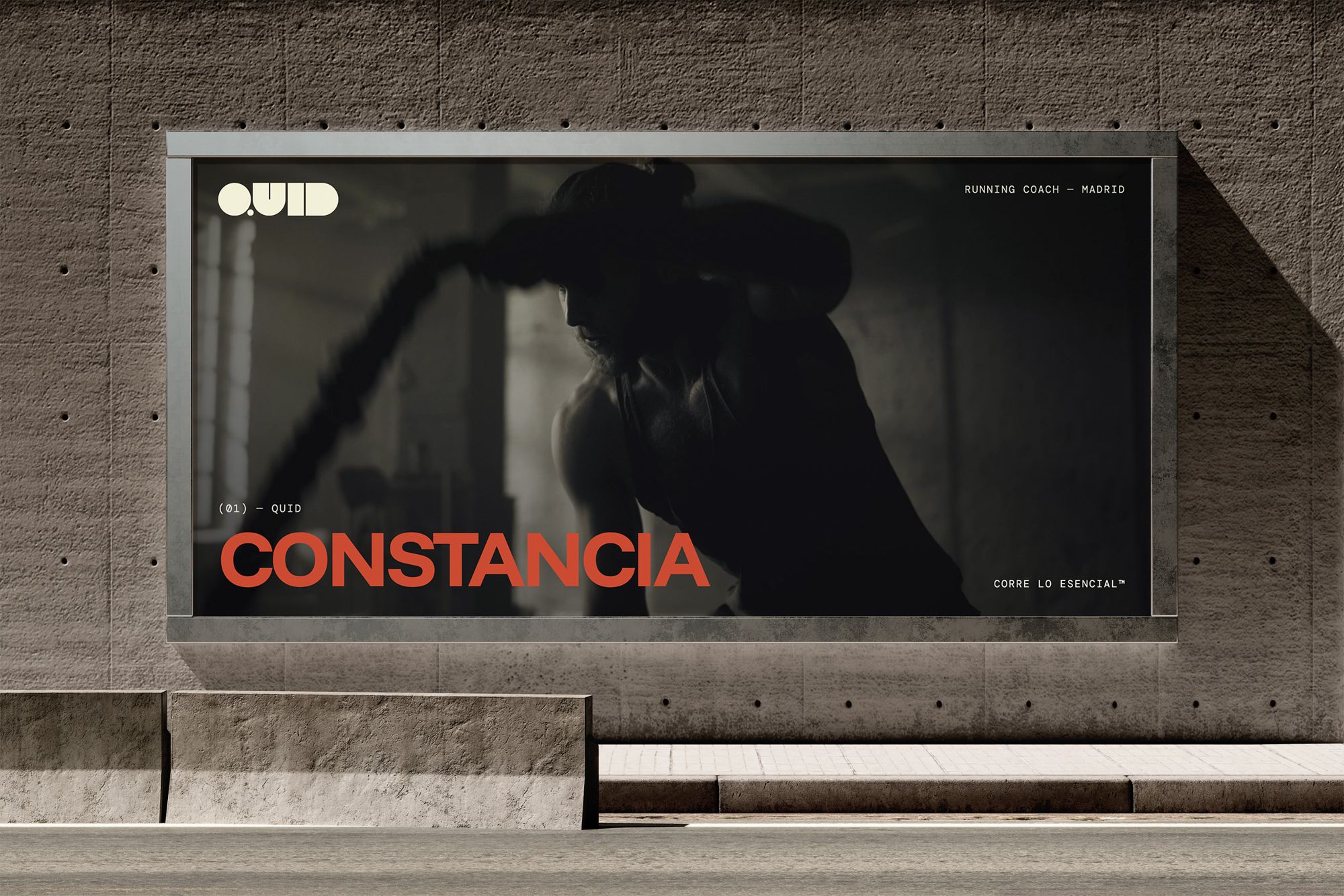 Valla urbana con la campaña Constancia