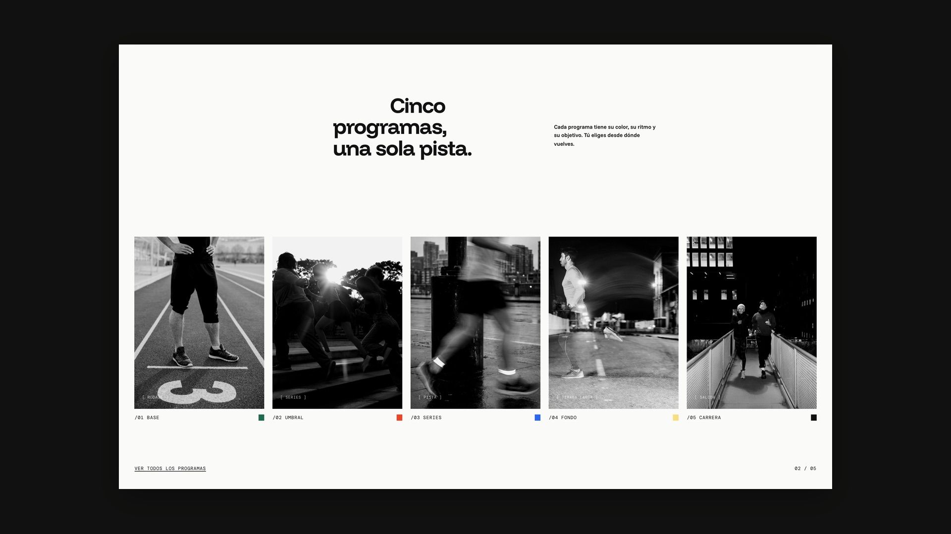 Web de QUID: los cinco programas