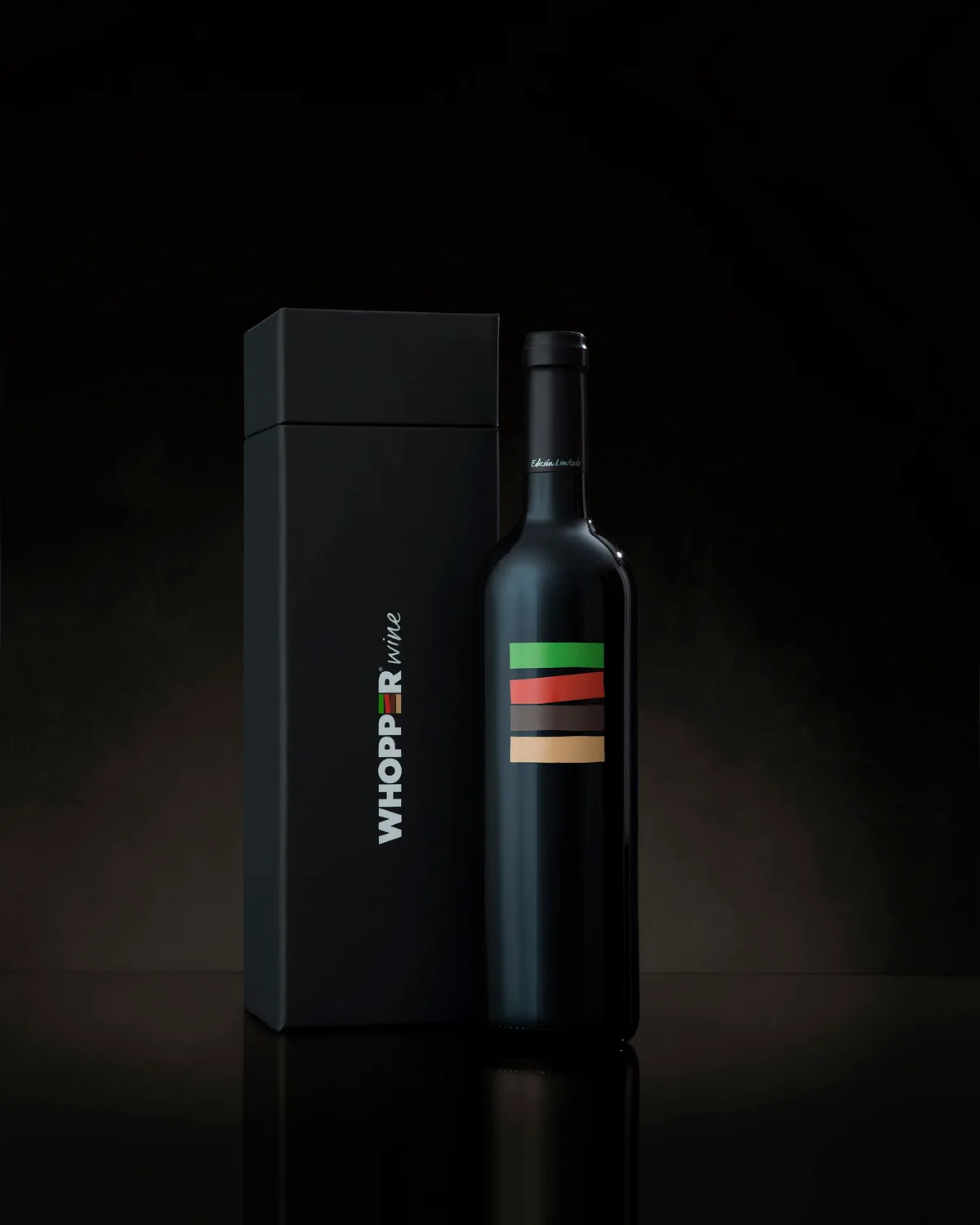 Botella del Whopper Wine de Burger King