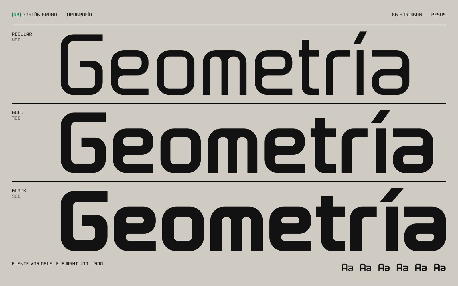 GB Hormigon — pesos